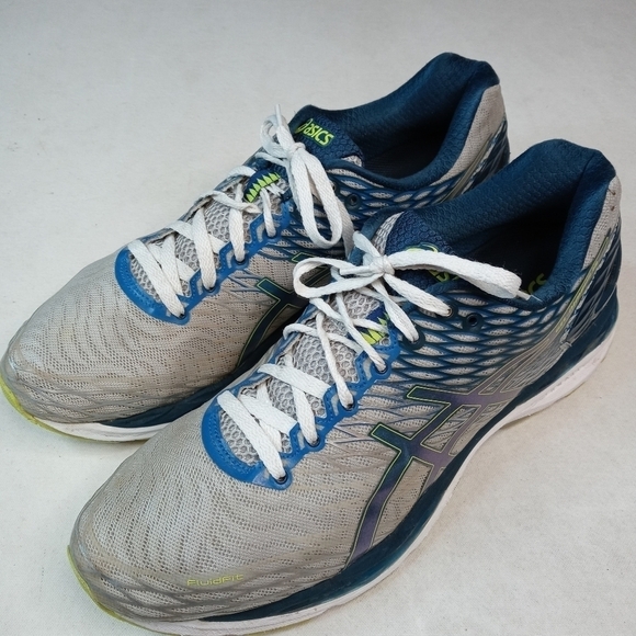 Asics Gel-Nimbus 18 Mens Size 14 Blue grey Lace Up - Picture 1 of 11